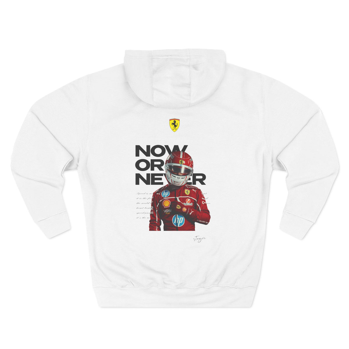 Three-Panel Fleece Hoodie