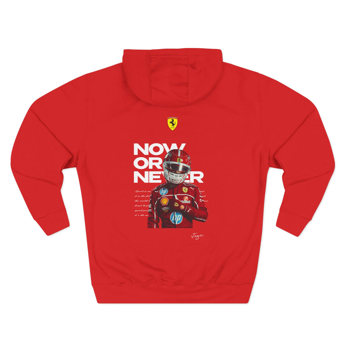 Three-Panel Fleece Hoodie