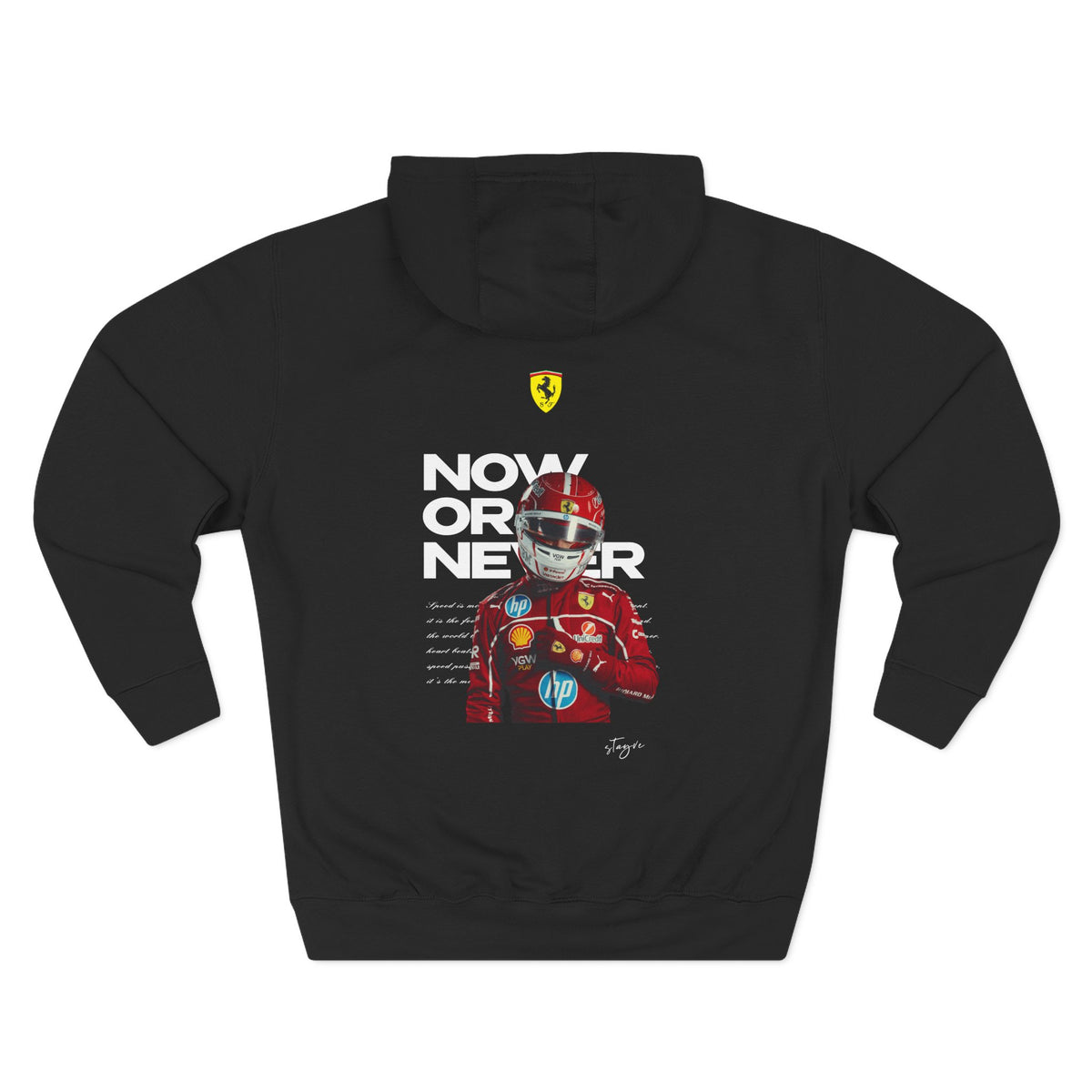 Three-Panel Fleece Hoodie